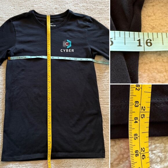 Nike Dri Fit Black Cyber Tee Mens and Womens Size XS Cyberpunk Athleisure Shirt - Picture 4 of 6